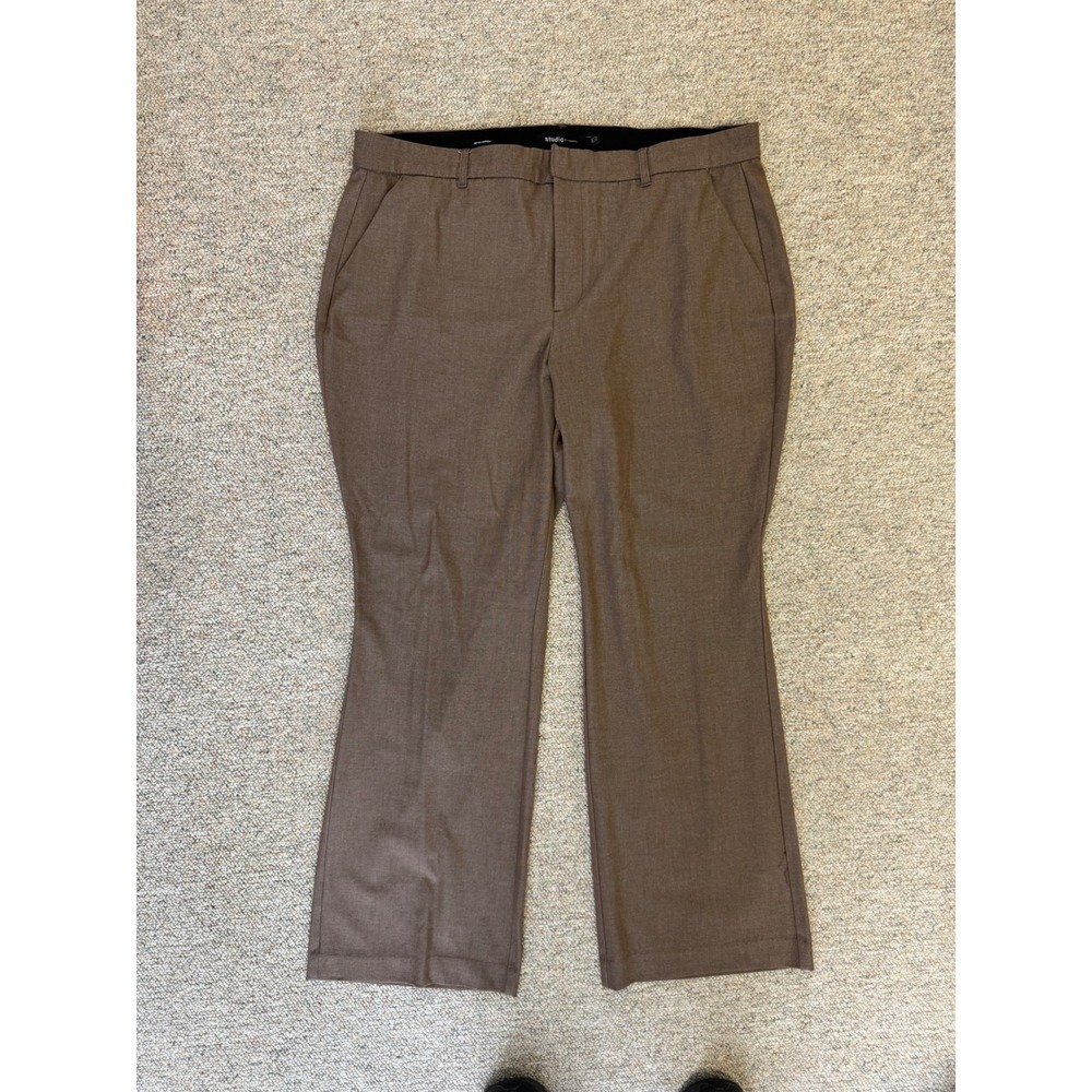 Torrid Studio Brown Heathered Dress Pants Womens 24T Tall Professional